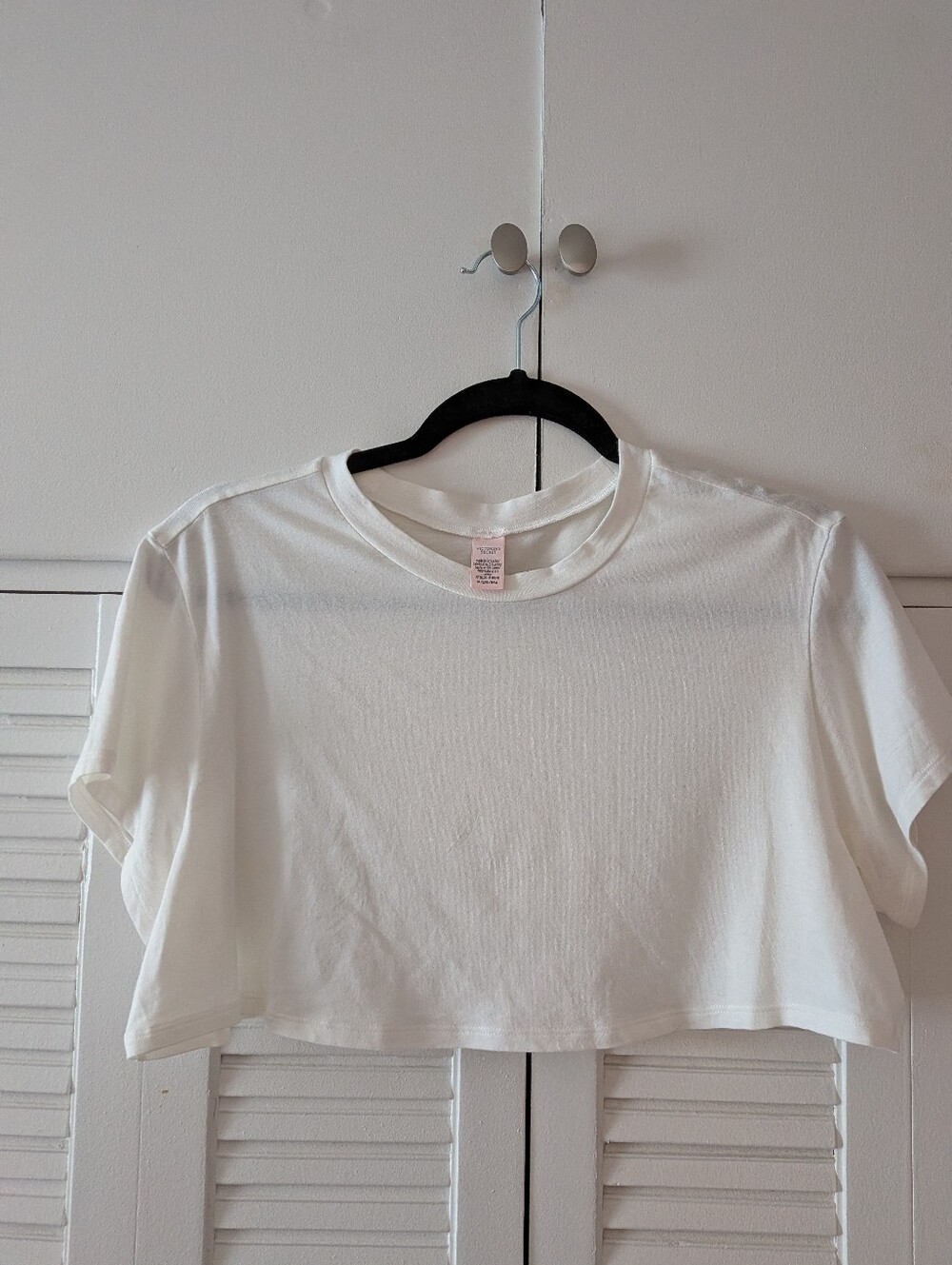 Victoria's Secret Super Cropped White Tee